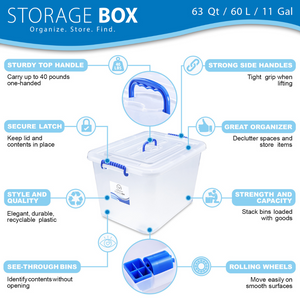 Closet Organizers and Storage - Trunk Organizer, 17.6 Gal